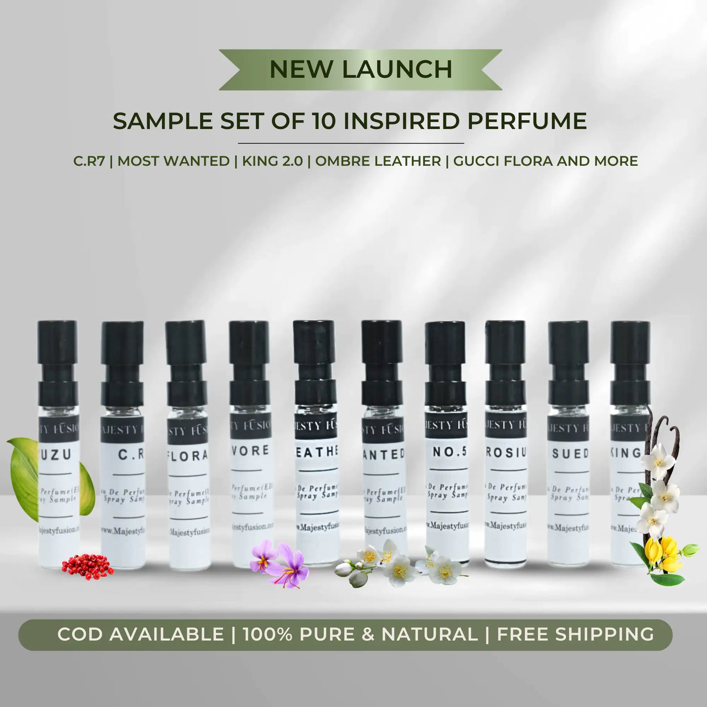 Inspired Perfume Sample Set (2ml x 10)
