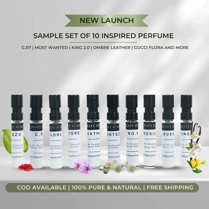 Inspired Perfume Sample Set (2ml x 10)